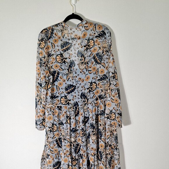 NWOT Roller Rabbit Maribelle Klara Tiered Maxi Dress Floral Boho - Picture 13 of 14